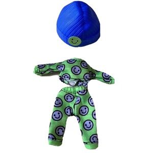 Barbie Extra Minis #3 Doll Shirt Pants Hat 3pcs Fits 5.5” Dolls Smile Face